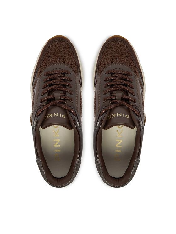 PINKO Sneakers PINKO Nataly 02 SS0197P155 Maro închis