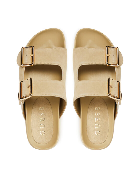 Guess Шльопанці Guess FLTFST SUE03 Бежевий