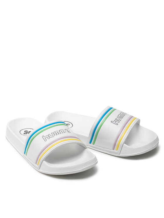 Hummel Ciabatte Hummel Pool Slide Retro 214760-9639 Bianco