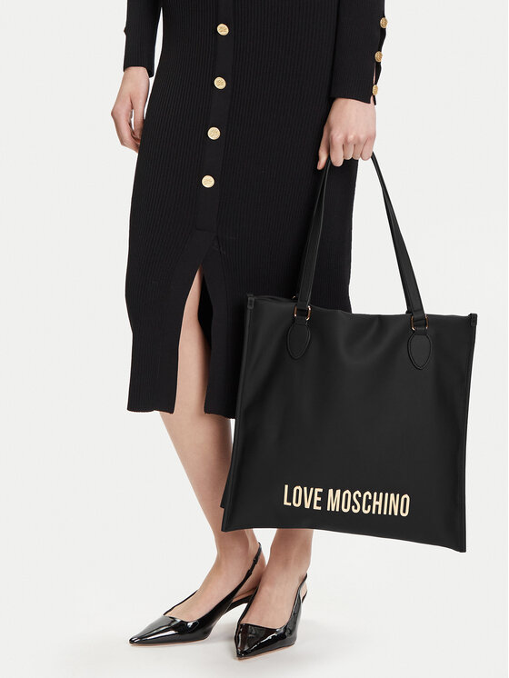 LOVE MOSCHINO Ročna torba LOVE MOSCHINO JC4020PP1NKD0000 Črna