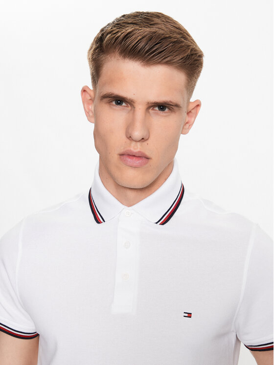 Tommy Hilfiger Tommy Hilfiger Polo 1985 MW0MW30750 Bianco Slim Fit