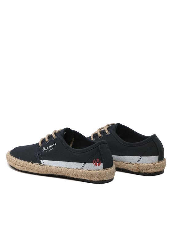 Pepe Jeans Espadrilky Pepe Jeans Tourist Lace Boys PBS10096 Tmavomodrá