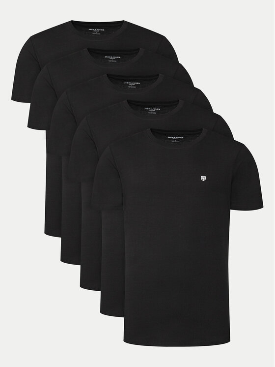 Jack & Jones Jack & Jones Комплект футболок Brody 12190468 Чорний Regular Fit