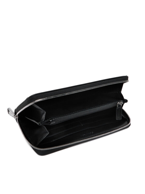 Calvin Klein Portofel Calvin Klein Bold Ck Long Zip Around LV04F1077G Negru