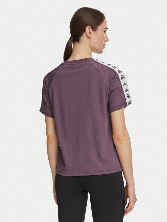 Kappa Kappa Majica 371U6WW Vijolična Regular Fit