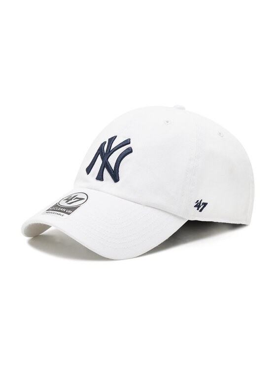 47 Brand Czapka z daszkiem 47 Brand New York Yankees 47 Clean Up B-RGW17GWS-WHA Biały