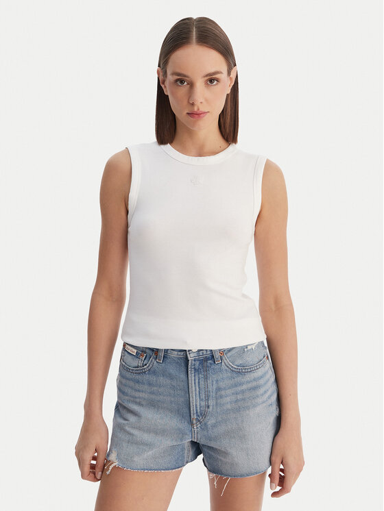 Calvin Klein Jeans Calvin Klein Jeans Top LV047B265G Blanco Slim Fit
