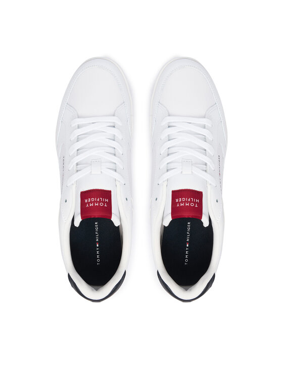 Tommy Hilfiger Sneakers Tommy Hilfiger Low Pro Cupsole Perf Leather FM0FM05944 Bianco