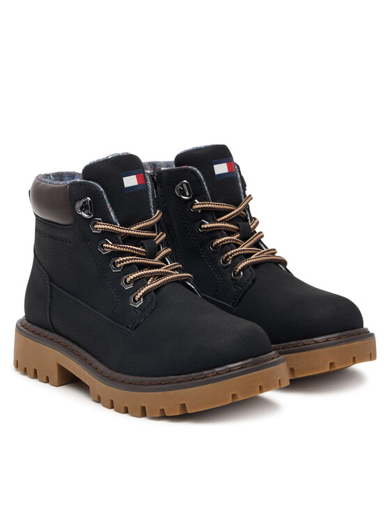 Tommy Hilfiger Gležnjače Tommy Hilfiger T3X5-35280-0296A695 M Crna