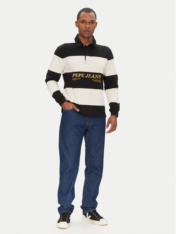 Pepe Jeans Pepe Jeans Polo majica Brandon PM542230 Črna Regular Fit