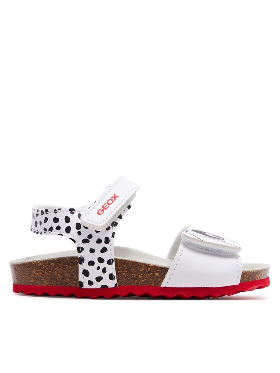 Geox Basutės Geox B Sandal Chalki Girl B452RB 0003W C0404 S Balta