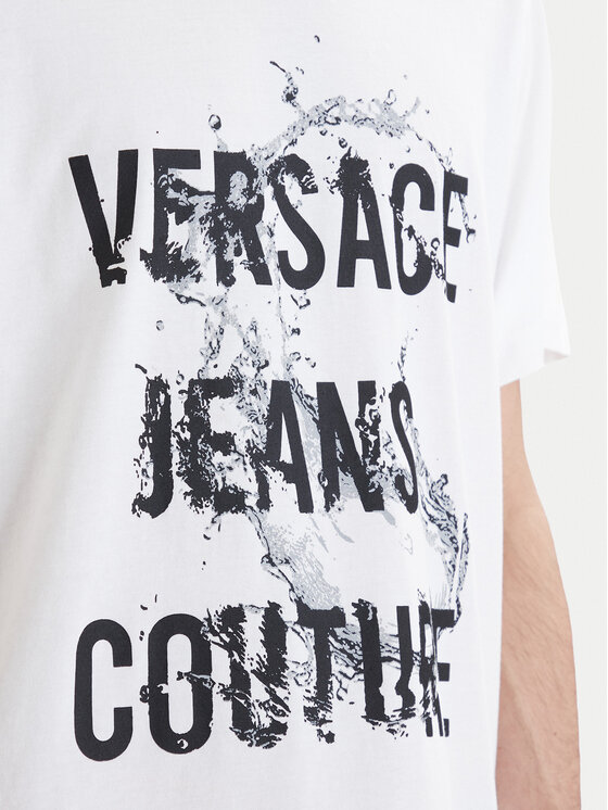 Versace Jeans Couture Versace Jeans Couture Camiseta 80GAHC01 CJ01C Blanco Regular Fit