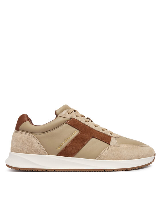 Tommy Hilfiger Tenisice Tommy Hilfiger Elevated Hilfiger Mix Runner FM0FM06084 Bež