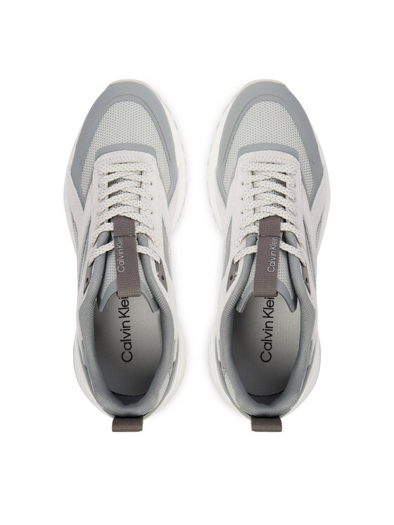 Calvin Klein Sneakersy Calvin Klein Hike Runner Ck Stripe Refl Su HW0HW03107 Sivá