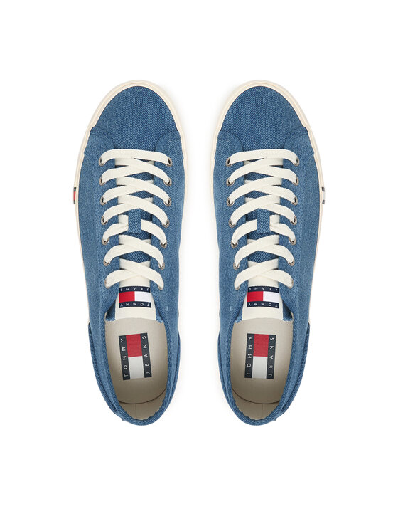Tommy Jeans Teniși Tommy Jeans Archive Y2K Lace Up Denim EM0EM01751 Albastru