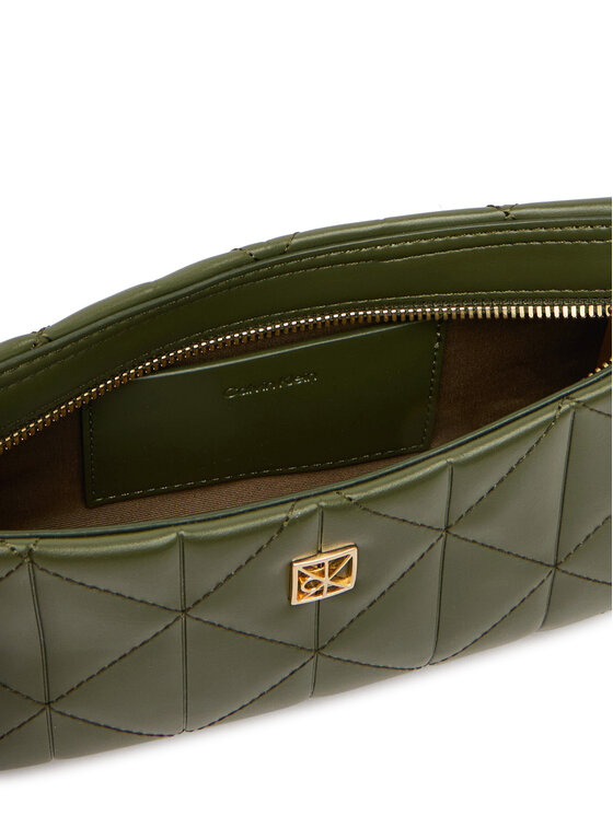 Calvin Klein Torebka Calvin Klein Quilted Small Shoulder Bag LV04F3327G Zielony