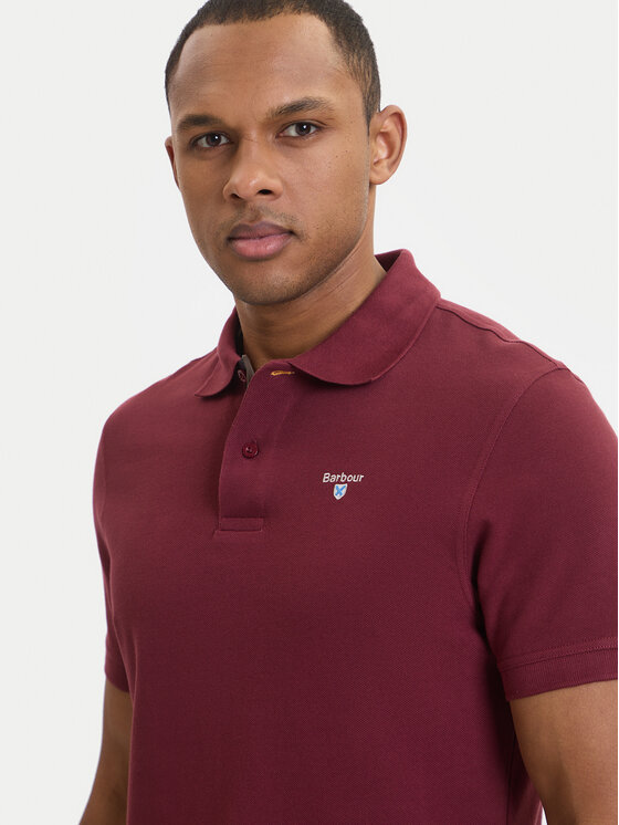 Barbour Barbour Polo marškinėliai Tartan MML0012RE53 Vyšninė Tailored Fit