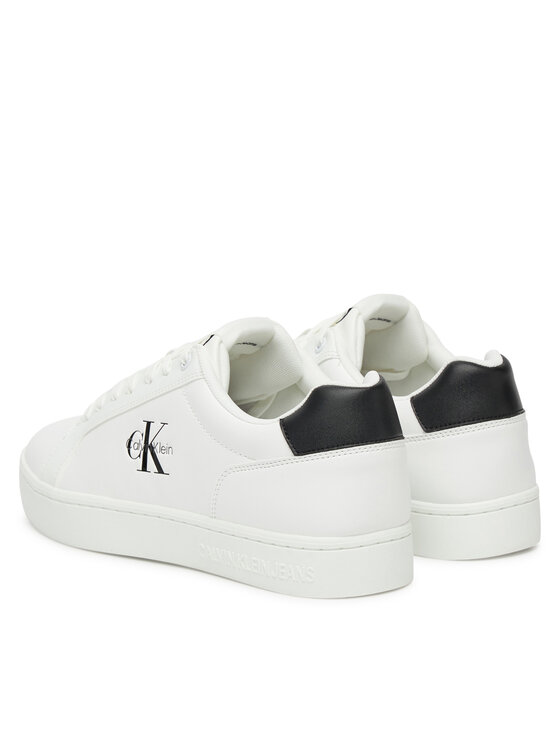 Calvin Klein Jeans Sneakers Calvin Klein Jeans Classic Cupsole Mono Lth YM0YM01369 Alb