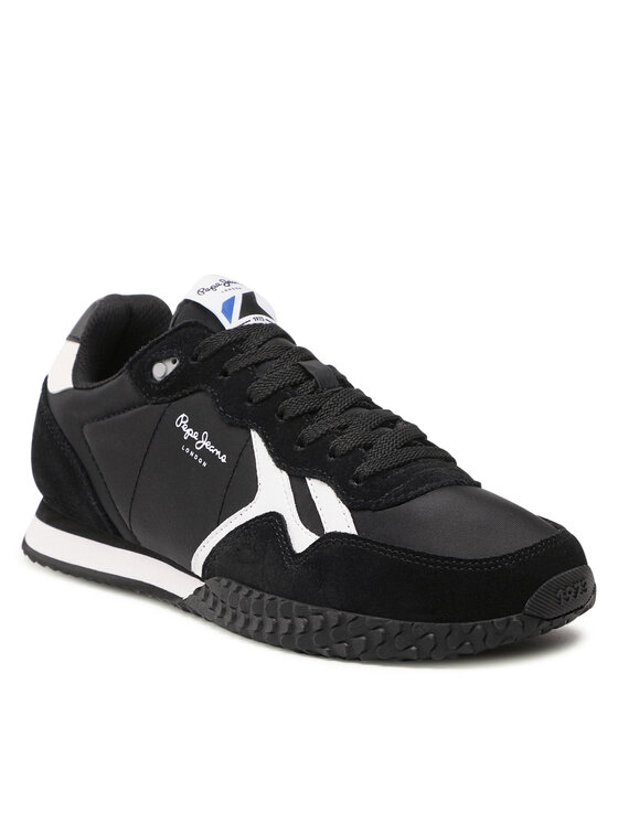 Pepe Jeans Sneakersy Pepe Jeans Holland Serie 1 PMS30758 Czarny
