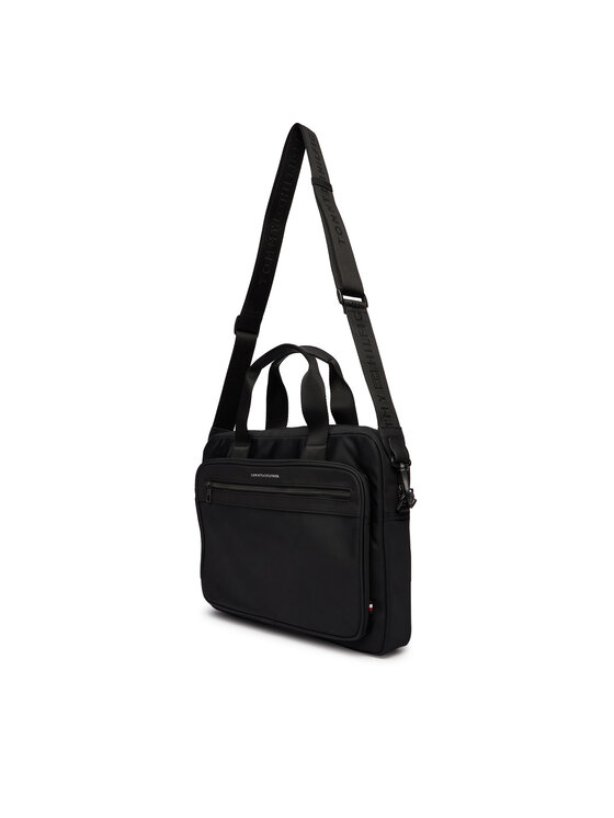 Tommy Hilfiger Portatīvā datora soma Tommy Hilfiger Th Repreve Computer Bag AM0AM14149 Melns