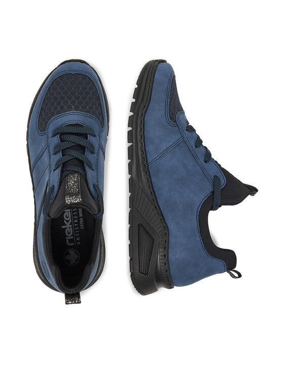 Rieker Sneakersy Rieker M4970-14 Modrá