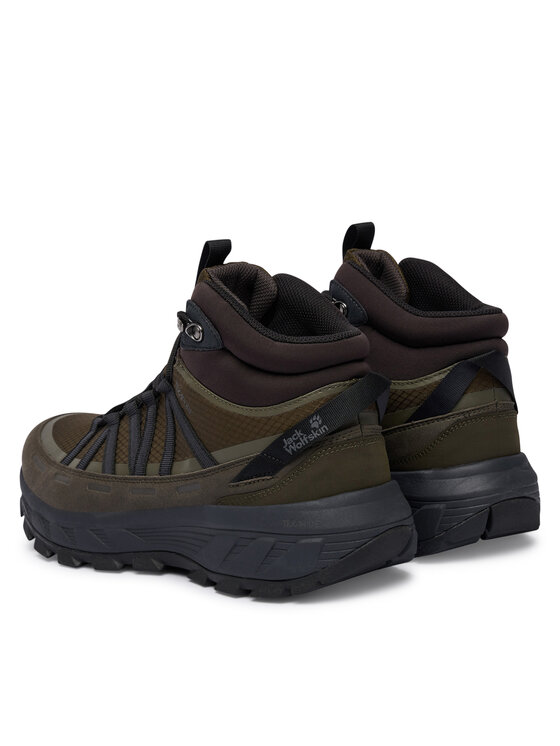 Jack Wolfskin Trekingová obuv Jack Wolfskin Wild Hike Texapore Mid A65576 Kaki