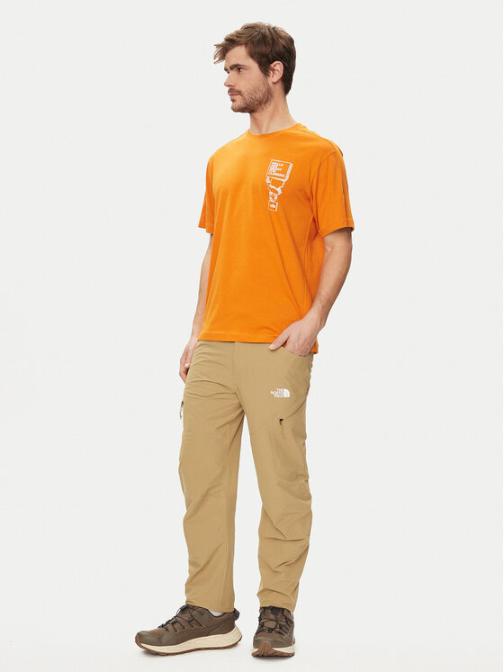The North Face The North Face Majica NF0A87FF Oranžna Regular Fit