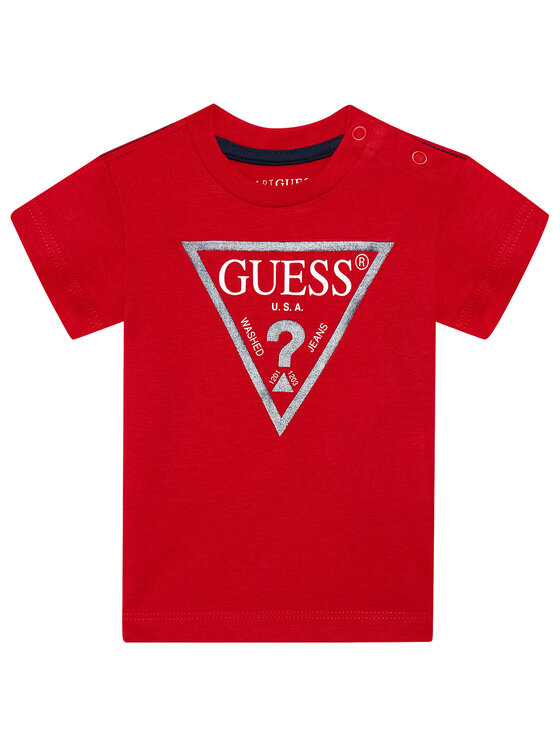 Guess Guess Póló N73I55 K8HM0 Piros Regular Fit