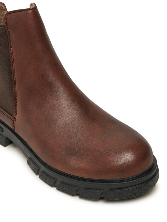 Rieker Polokozačky Rieker Z9150-25 Hnědá