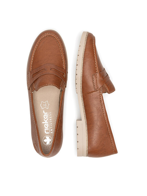 Rieker Mokasíny Rieker 45300-24 Hnědá