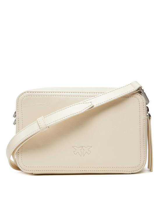 PINKO Torbica PINKO Carrie Camera Bag Classic PE 25 PLTT 104336 A26J Écru