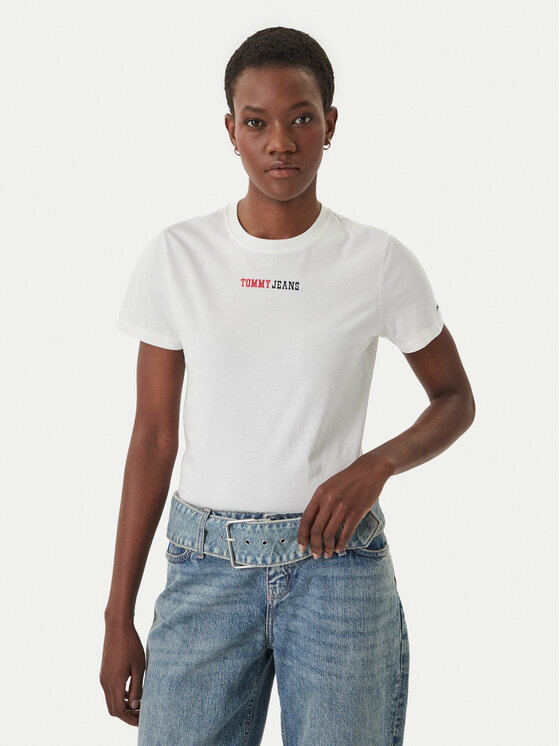 Tommy Jeans Tommy Jeans Camiseta DW0DW22277 Blanco Regular Fit