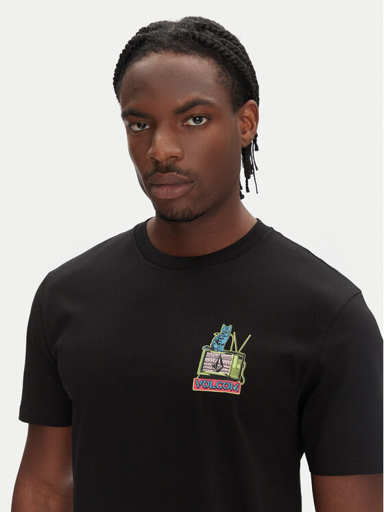 Volcom Volcom Póló Catv A3512552 Fekete Classic Fit