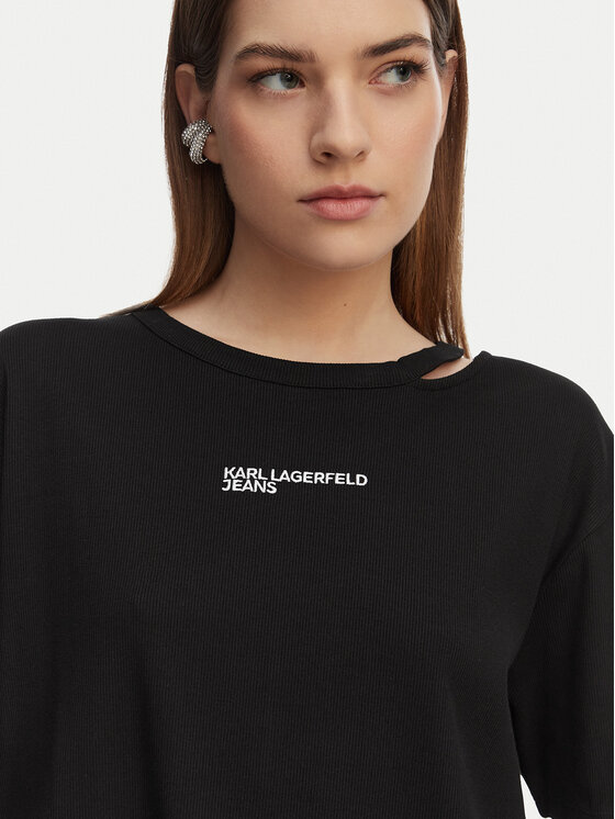 Karl Lagerfeld Jeans Karl Lagerfeld Jeans Camiseta B2W17077 Negro Regular Fit