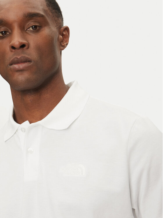 The North Face The North Face Polo majica Essential NF0A8C1P Bela Regular Fit