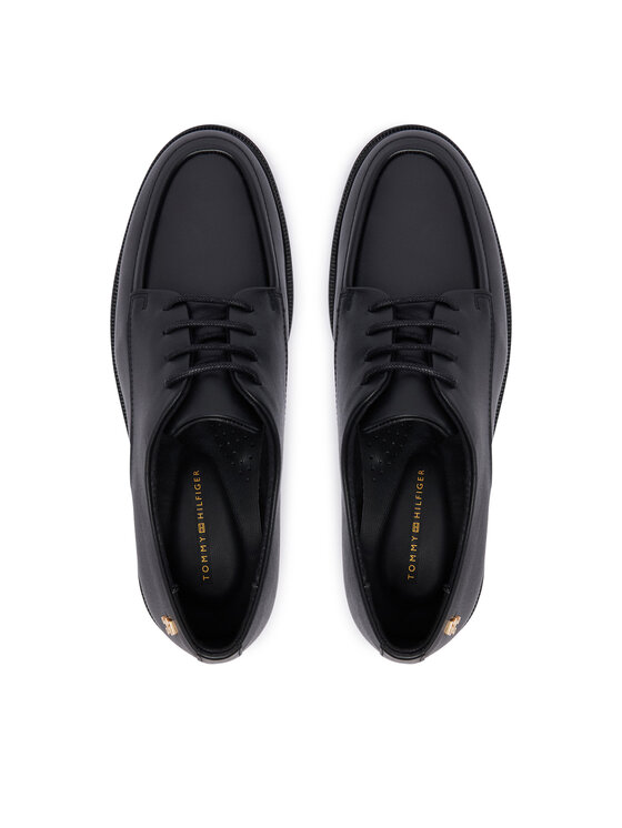 Tommy Hilfiger Oxfords Tommy Hilfiger Classoc Leather Derby FW0FW09487 Μαύρο