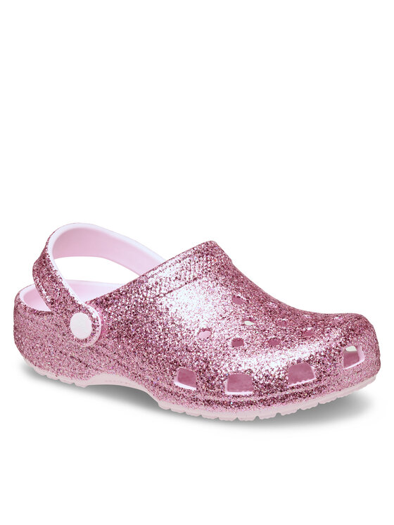 Crocs Шльопанці Crocs Classic Chunky Glitter Clog K 211939 Рожевий