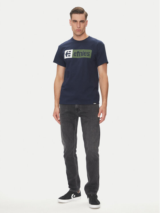 Etnies Etnies T-shirt New Box 4130002282 Tamnoplava Regular Fit