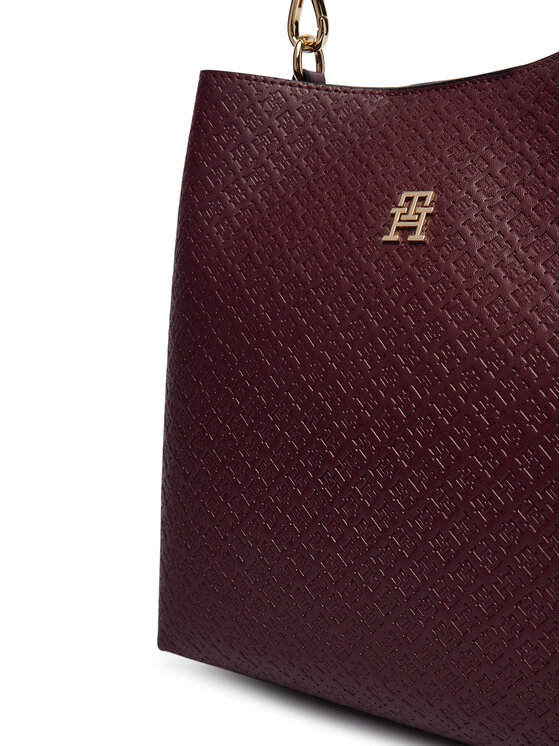 Tommy Hilfiger Rankinė Tommy Hilfiger Th Icon Shoulder Bag Mono AW0AW19000 Vyšninė