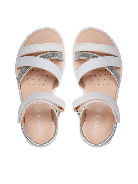 Geox Sandali Geox J Sandal Karly Girl J5235D00254C1000 S Bianco