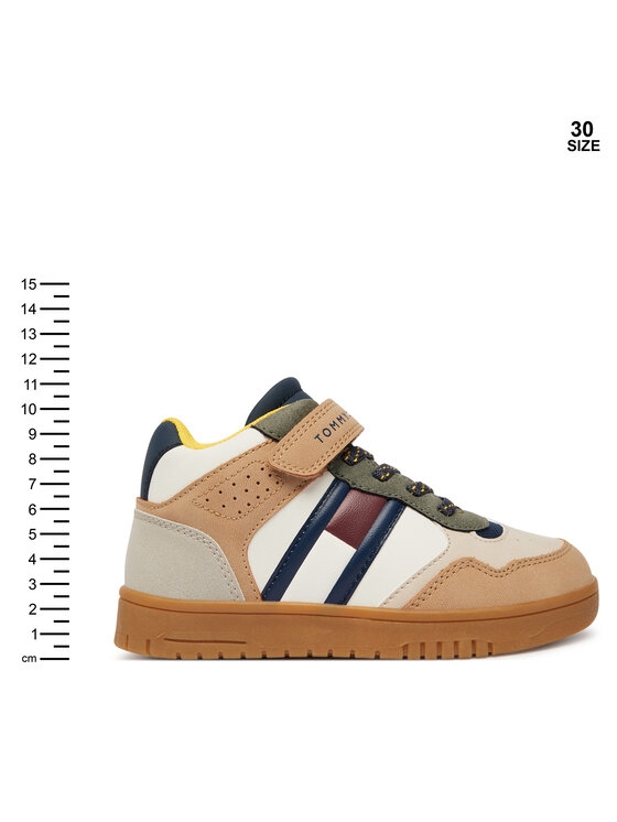 Tommy Hilfiger Sneakersy Tommy Hilfiger High Top Lace-Up/Velcro Sneaker T1X9-35229-1269 S Kolorowy