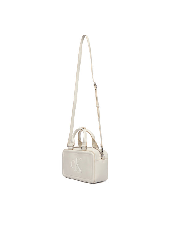 Calvin Klein Torebka Calvin Klein Bold Ck Elongated Mini Tote LV04F3411G Biały