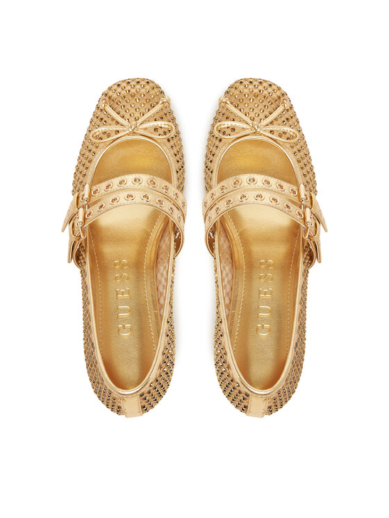 Guess Балетки Guess FLJKNN FAB02 Золотий
