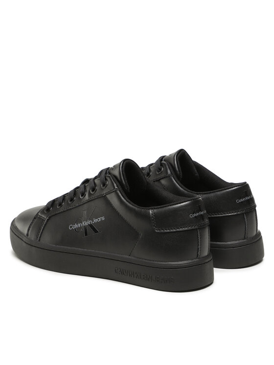 Calvin Klein Jeans Sneakersy Calvin Klein Jeans Classic Cupsole Laceup Low Lth YM0YM00491 Čierna