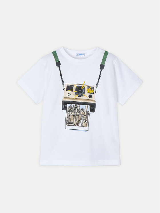Mayoral Mayoral Футболка 3044 Білий Regular Fit