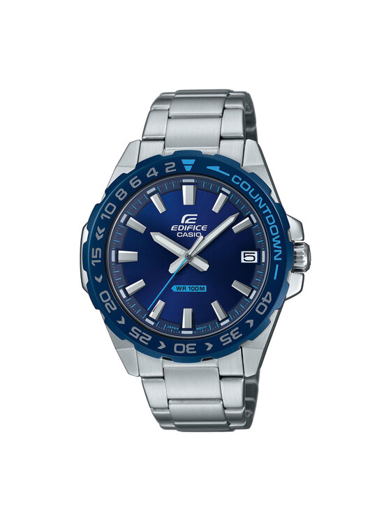 Casio Zegarek Casio Edifice EFV-120DB-2AVUEF Srebrny