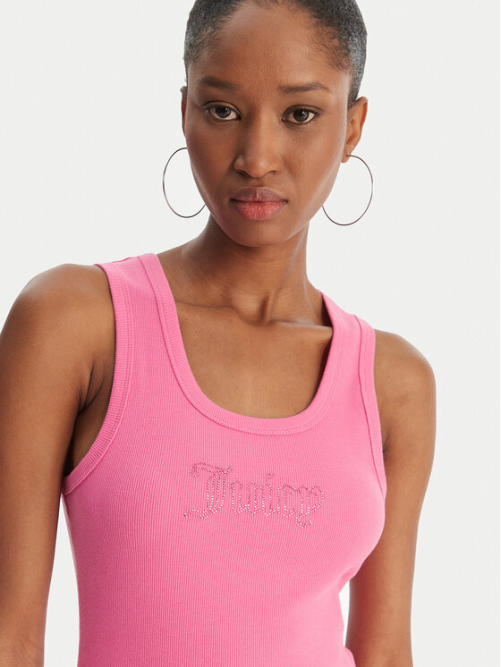 Juicy Couture Juicy Couture Top Thin Strap JCWLV126308 Rosa Slim Fit