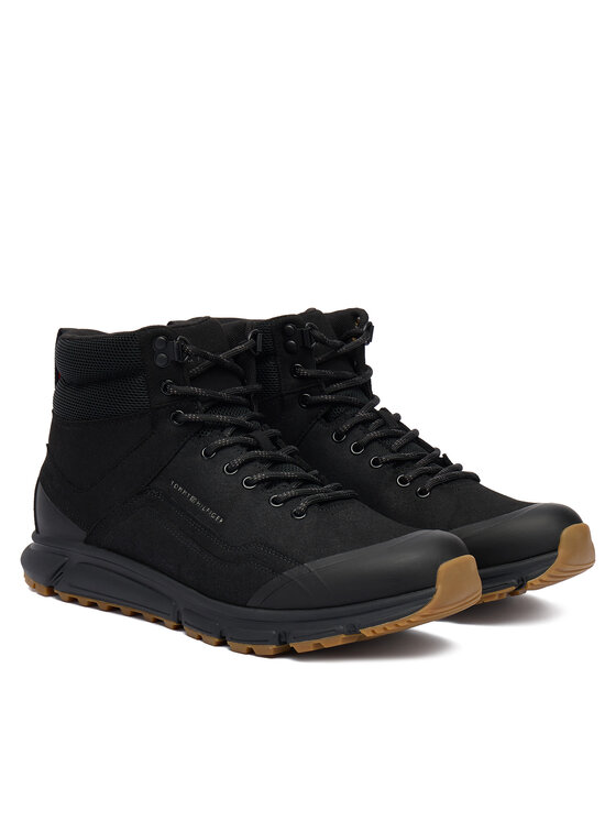 Tommy Hilfiger Gležnjače Tommy Hilfiger Outdoor Runner Hi Wpm FM0FM05575 Crna