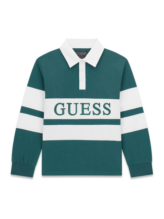 Guess Guess Поло L6RP04 KCNQ4 Зелений Regular Fit