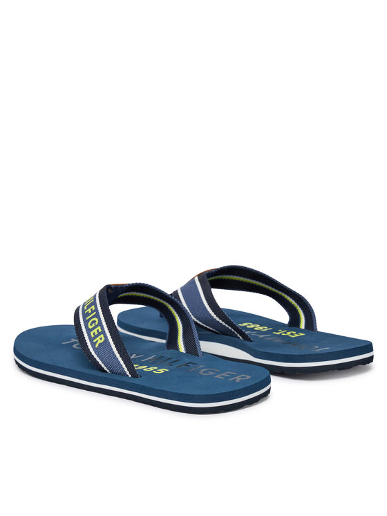 Tommy Hilfiger Japonki Tommy Hilfiger Sporty Hilfiger Beach Sandal FM0FM05805 Niebieski